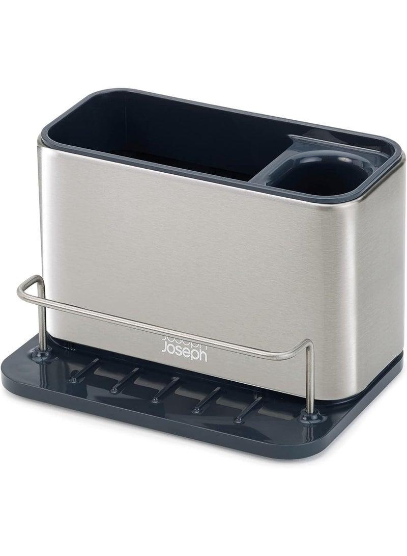 KITCHENOO Service Sink Stainless Steel Kitchen Foam Rack Organizer, Size L, Gray - Image 3