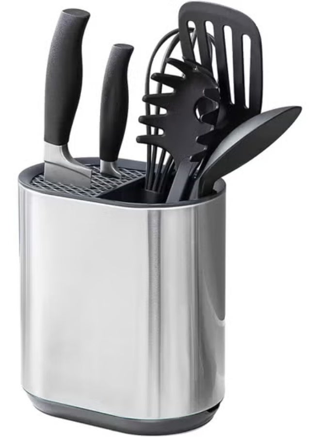 KITCHENOO Service Sink Stainless Steel Kitchen Foam Rack Organizer, Size L, Gray - Image 1