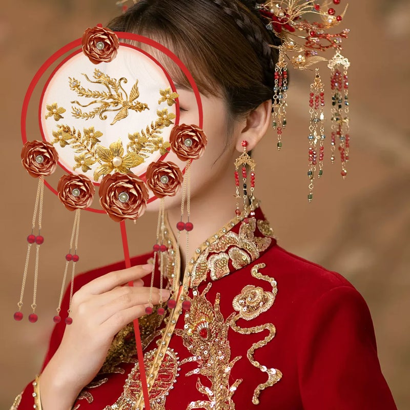 Vintage Hand Fan, Durable and Delicate with Antique Design, Ideal for DIY Crafting - Image 5