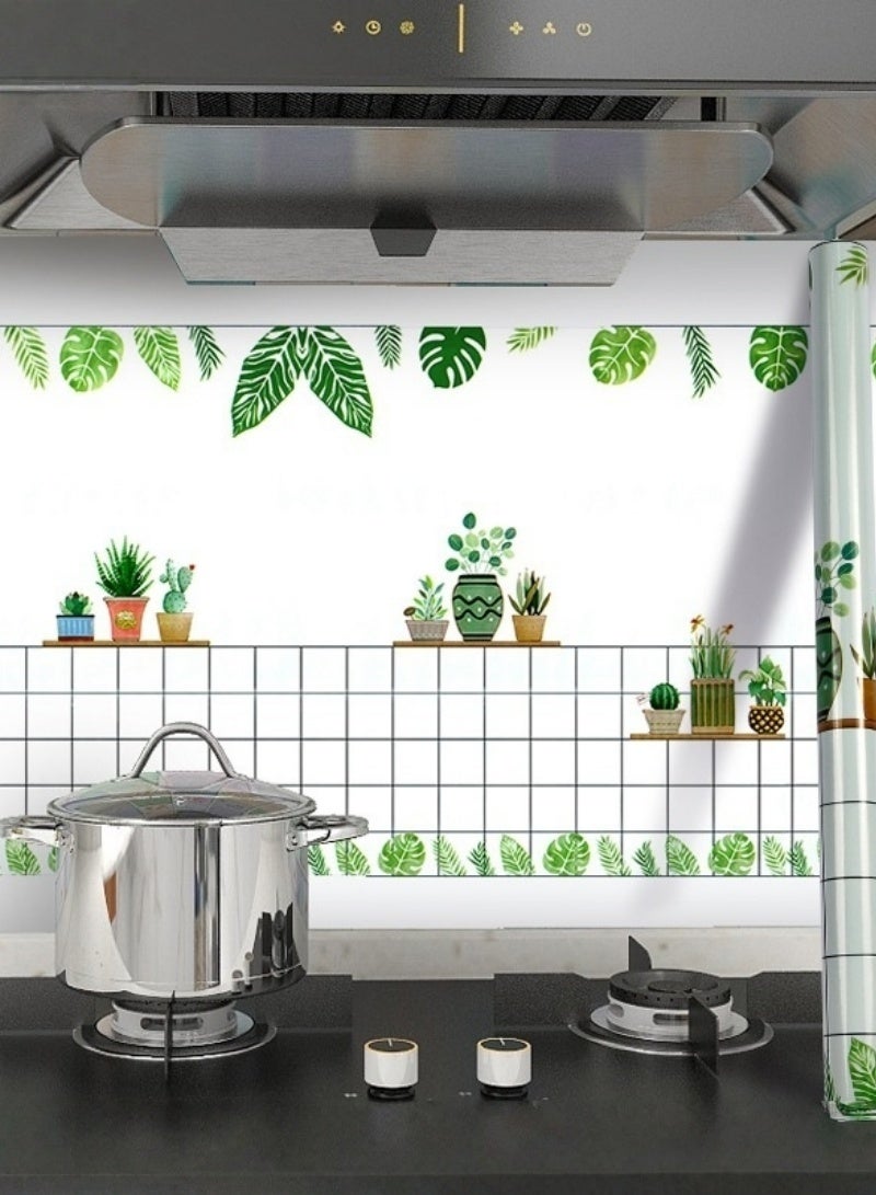 اديببولا لفة واحدة من ورق جدران بنمط الليمون، ذاتية اللصق، مقاومة للزيت والماء، مقاومة لدرجات الحرارة العالية، مناسبة لأسطح المطبخ والخزائن والأثاث، قابلة للإزالة، لتجديد المنزل (60 × 500 سم). - Image 5