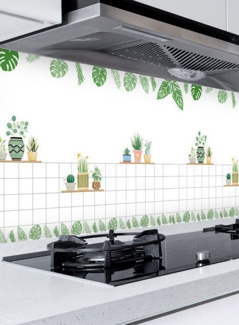 اديببولا لفة واحدة من ورق جدران بنمط الليمون، ذاتية اللصق، مقاومة للزيت والماء، مقاومة لدرجات الحرارة العالية، مناسبة لأسطح المطبخ والخزائن والأثاث، قابلة للإزالة، لتجديد المنزل (60 × 500 سم). - Image 1