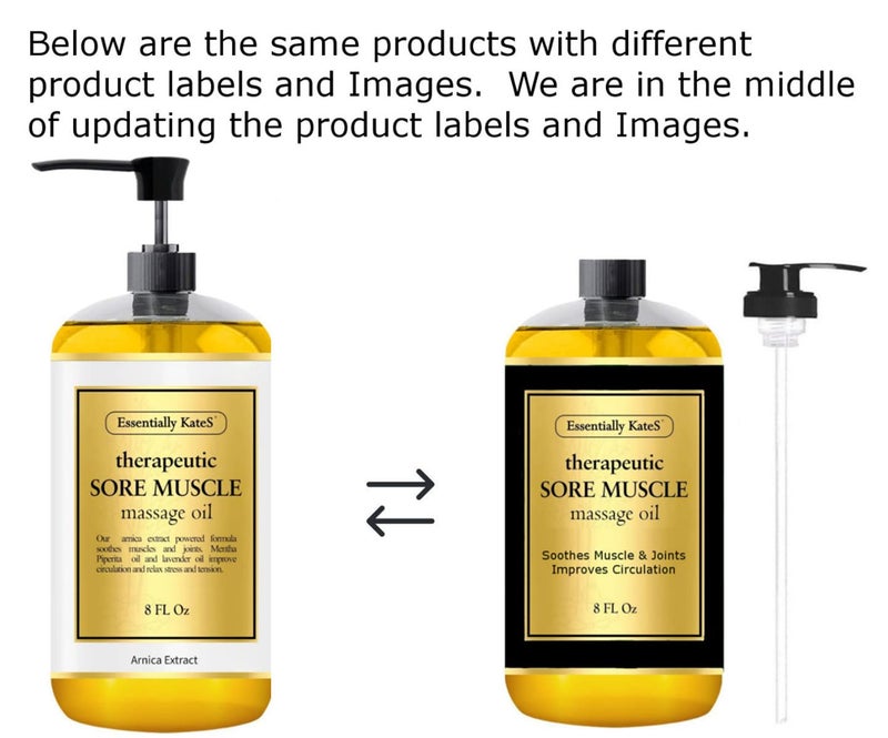 Essentially KateS Sore Muscle Massage Oil 8 Fl Oz - Arnica Extract and Peppermint - Soothe Sore and Tired Muscle and Joints - Image 2