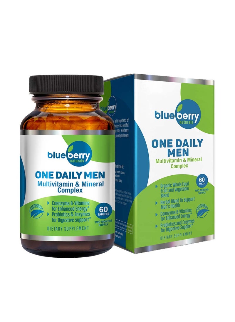 blueberry NATURALS - One Daily Men Tablets With Multivitamin And Mineral Complex, Pack of 60 - Image 1