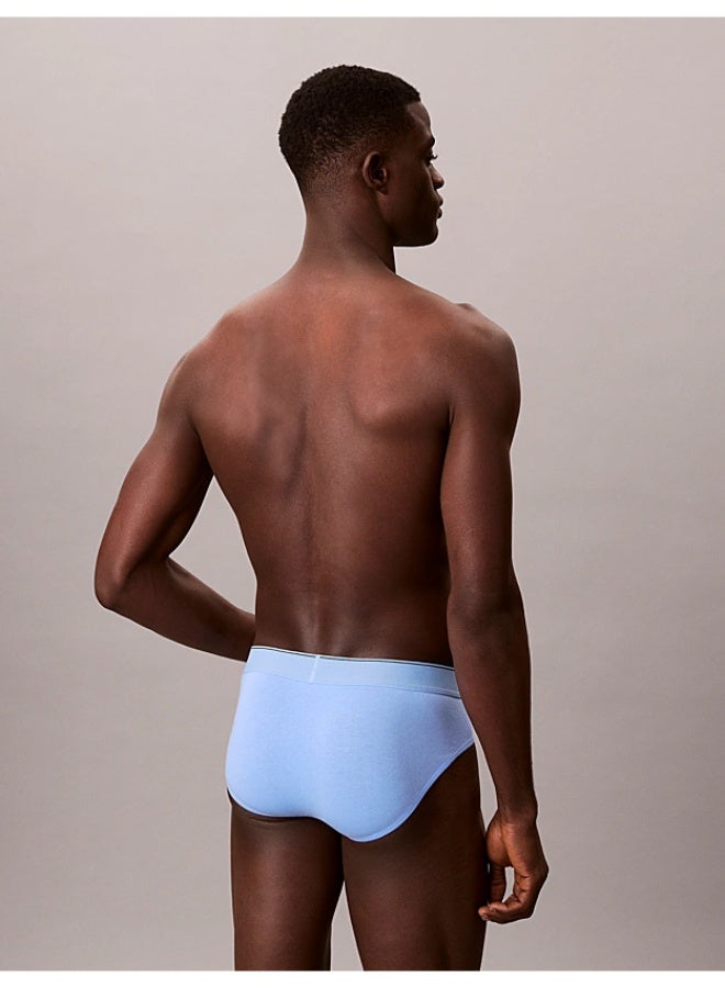 CALVIN KLEIN 3 Pack Briefs - Graphic Monogram Cotton Stretch - Image 2