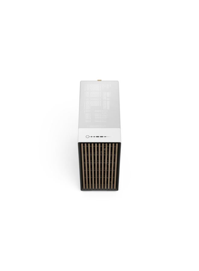 Fractal Design حافظة كمبيوتر North XL RC Chalk White TG Clear - لحواسيب الأم مع موصل عكسي - تشمل 3 مراوح بحجم 140 مم - USB نوع-C - حافظة ATX كاملة البرج - Image 2