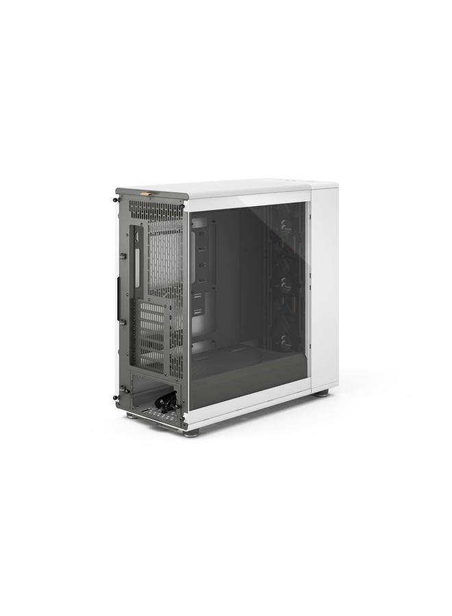 Fractal Design حافظة كمبيوتر North XL RC Chalk White TG Clear - لحواسيب الأم مع موصل عكسي - تشمل 3 مراوح بحجم 140 مم - USB نوع-C - حافظة ATX كاملة البرج - Image 4