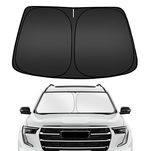 ARISMOTOR Windshield Sun Shade for GMC Acadia 2024-2025, Custom Fit Foldable Front Window Sunshade Sun Visor Protector, Block UV Rays Keep Your Car Cooler - Image 1