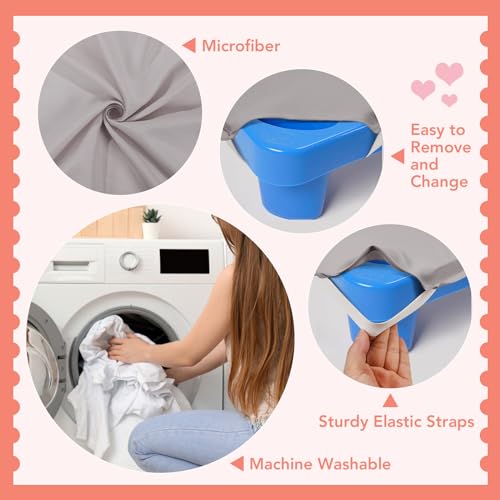 RowinsyDD 2 Pcs Cot Size Shees for Daycare, 23" X 51", Gray Daycare Cot Fitted Sheets with Corner Elastic Loops for Child Boys Girls, Breathable Microfiber - Image 4