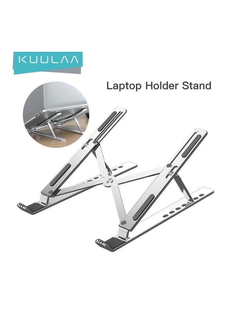 Adjustable Portable Elevator Laptop Stand Silver - Image 2