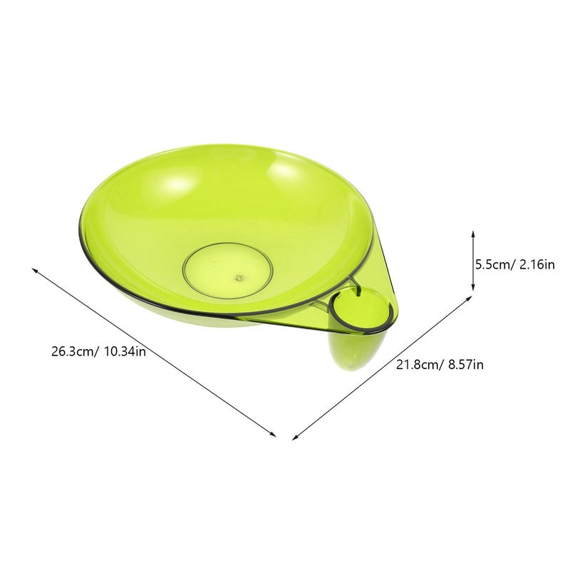 Decorative Green Fruit Serving Tray Dish Bowl for Snacks Kitchen Countertop Living Room Table - Image 3