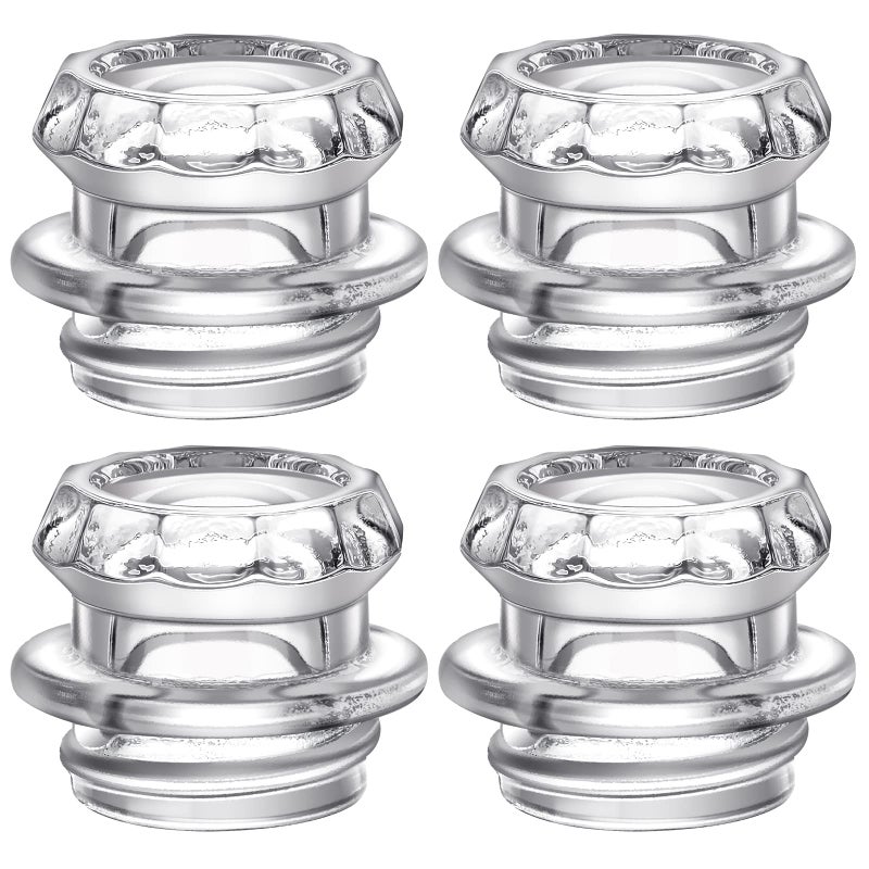 Vesici 4 Pcs Coffee Percolator Glass Top Replacement Glass Coffee Filter Knob Top Transparent Percolator Replacement Parts for Pot Filters 137 Inches