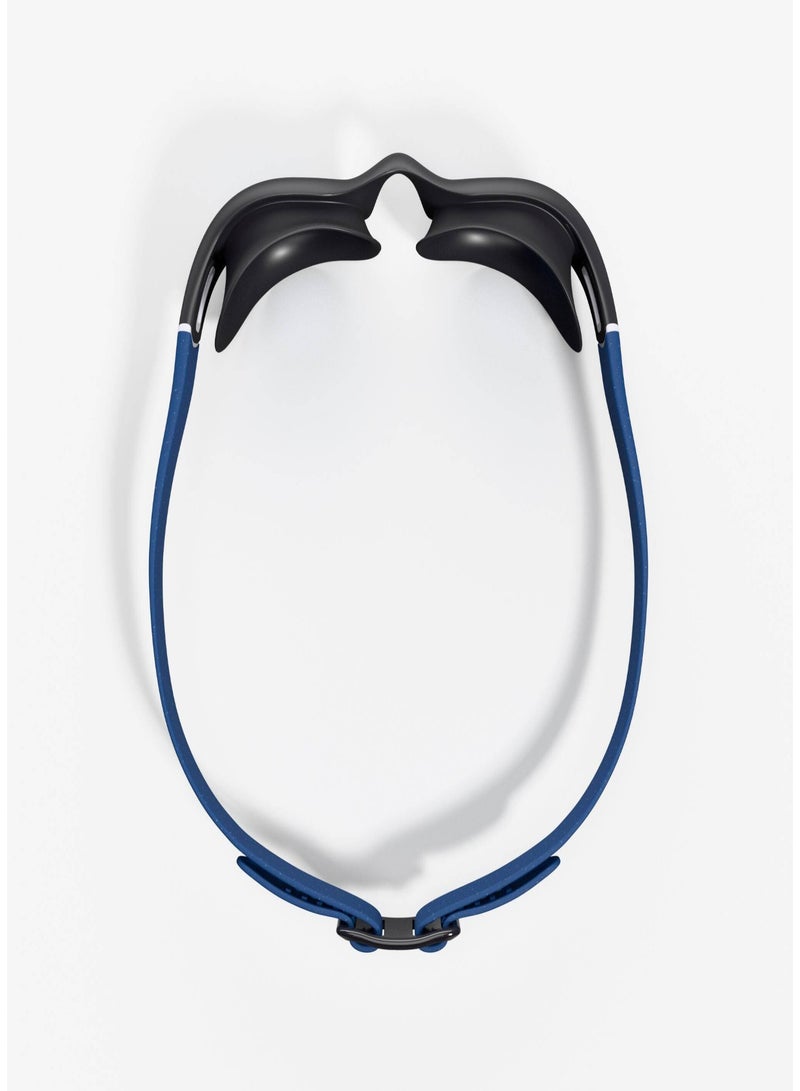 NABAIJI نابايجي من ديكاتلون، نظارات سباحة L سوداء زرقاء خفيفة وآمنة - Image 4