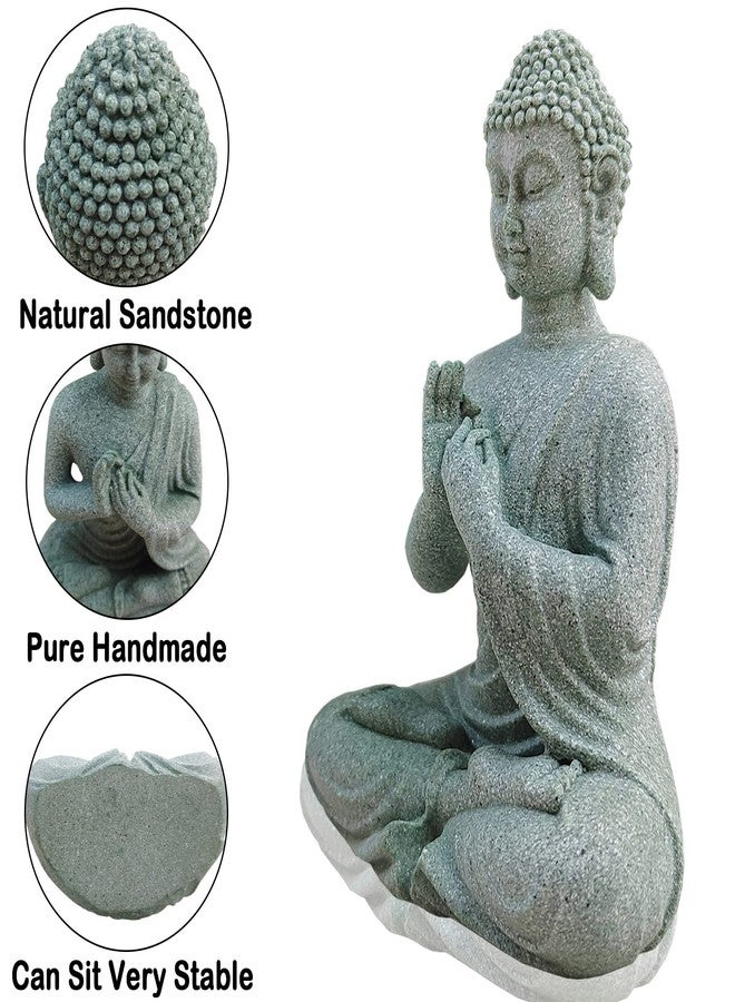 livelyfish Aquarium Buddha Statue Japanese Buddah Figurine Fish Tank Buda Sandstone Sculpture Zen Ornaments Underwater Landscape Decoration,Gift - Image 5