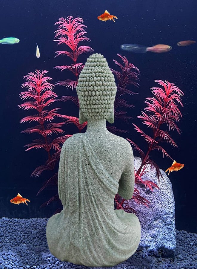 livelyfish Aquarium Buddha Statue Japanese Buddah Figurine Fish Tank Buda Sandstone Sculpture Zen Ornaments Underwater Landscape Decoration,Gift - Image 4