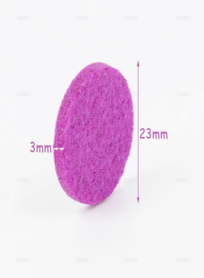AUEAR, 100 Pack Replacement Felt Pads Round Essential Oil Diffuser Locket Necklace Refill for Bracelet Car Vent Clip 0.87 inch - Image 5