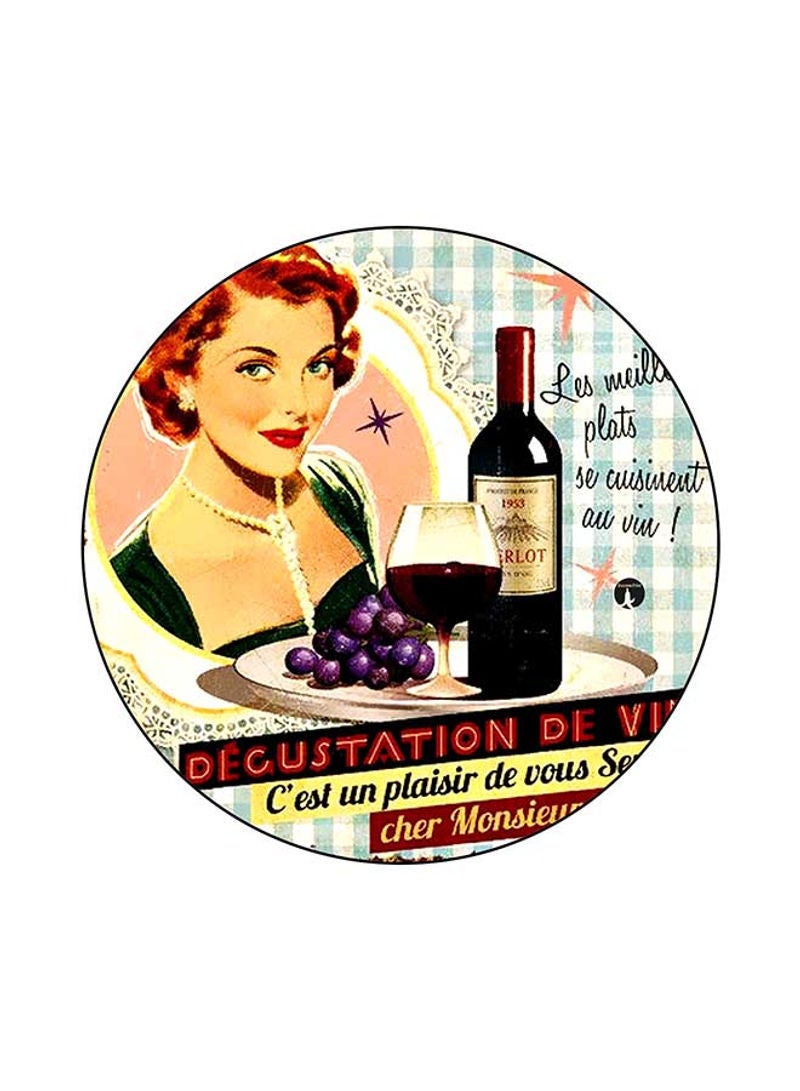 RKN Printed Round Mouse Pad Multicolour