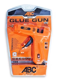 ABC Hot glue gun 60W , with on/off switch for added safety, built-in mounting base, 220-240V, suitable for 11.2mm (2 Glue Sticks) diameter glue sticks, non-slip for greater comfort during use, suitable for decoration and craft projects  - Image 1