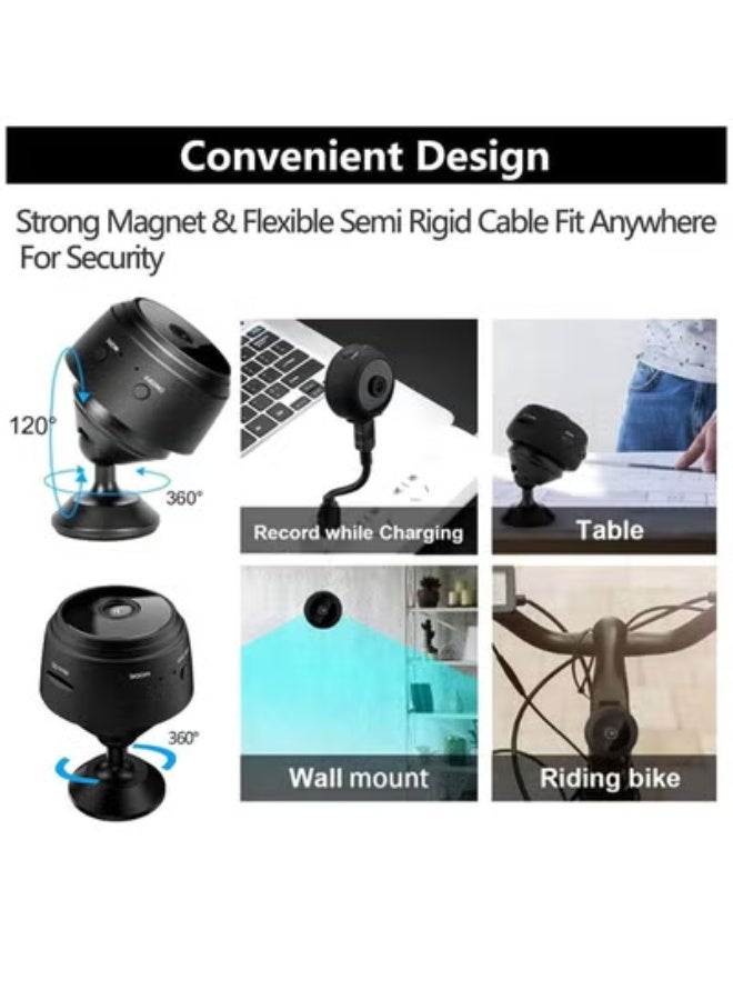 AROAQ Mini Security Camera, 1080P High Definition Video Camera, Home Office Security Camera, Night Motion Detection  - Image 5