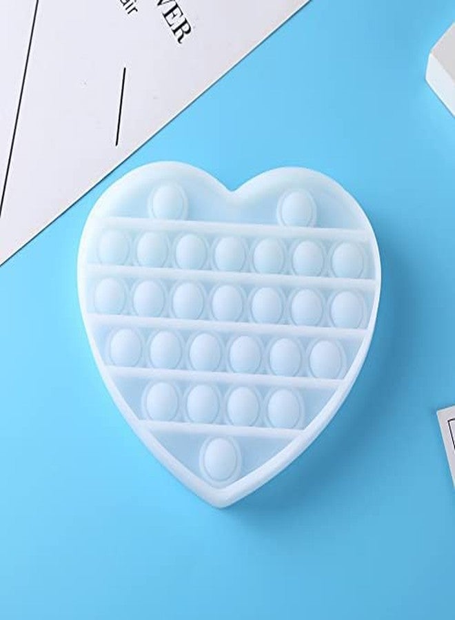 Tilak Venture Heart Shape Pop It Toy - Color Changing Rainbow Fidget Sensory Toy for Kids and Adults - Autism Stress Relief Push Pop Bubble Game - Image 4