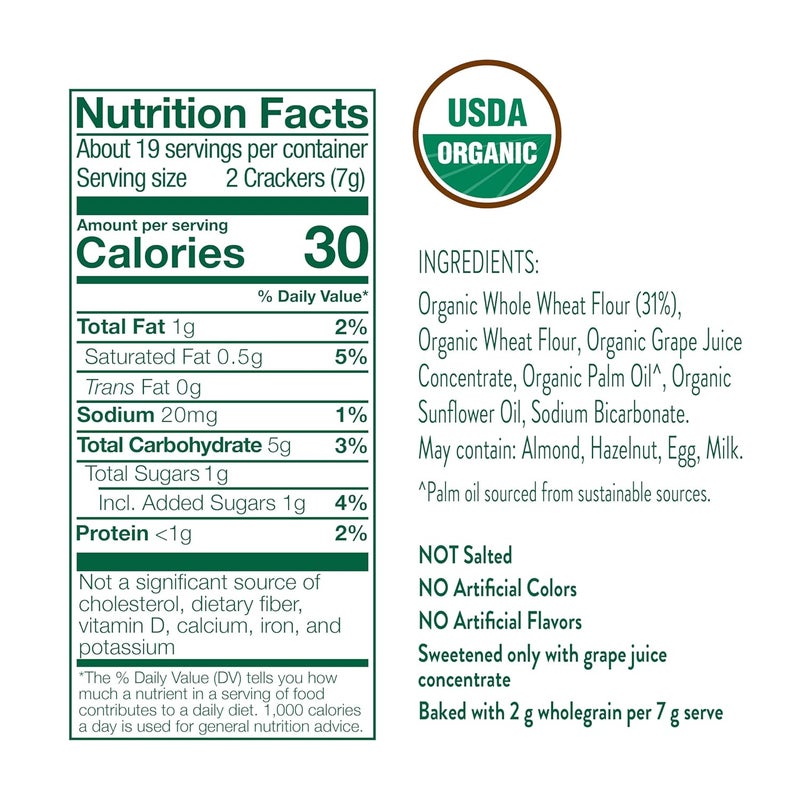 Little Bellies Organic Animal Crackers Toddler Snack Pack of 5 x 458 oz Individual Packs - Image 2