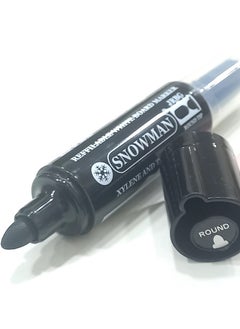 Snowman 3 whiteboard pen with rounded tip + spare parts(Different colors: blue, black and red )  - Image 3
