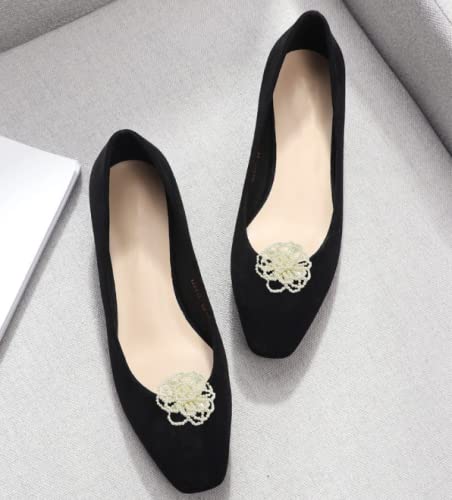 Douqu 1 Pair 7.5cm New Flower Design Fashion Pearl Shoe Decor Clip Wedding Shoe Clip - Image 3