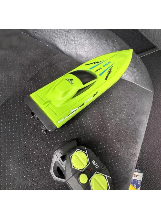 Children's Remote Control Boat Toy Can Be Launched High-speed Speedboat 2.4G Simulation Electric Ship Boy Water Boat Model-Color:Upgraded 2.4G Green  Waterproof - Image 5
