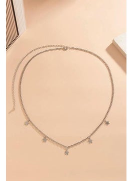 Bahels Silver Color Star Detailed Waist Chain  - Image 2