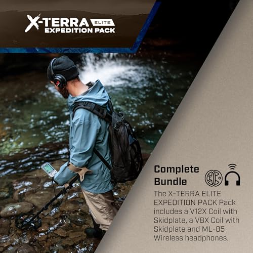 MINELAB X-Terra Elite Expedition, Waterproof, All Terrain Treasure Metal Detector, Multi-IQ Precision Targeting, Included V8X Coil, V12X Coil, ML85 Headphones, Charging Cable & PRO-FIND 40 Pinpointer - Image 5