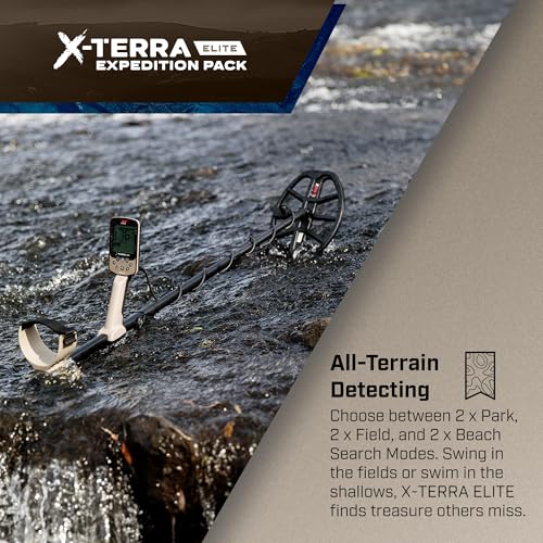 MINELAB X-Terra Elite Expedition, Waterproof, All Terrain Treasure Metal Detector, Multi-IQ Precision Targeting, Included V8X Coil, V12X Coil, ML85 Headphones, Charging Cable & PRO-FIND 40 Pinpointer - Image 4