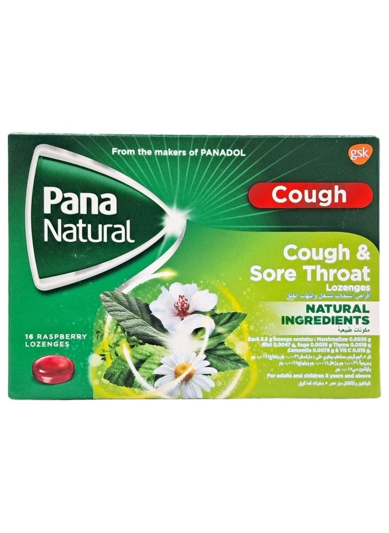 Panadol Pana Natural Lozenges 16'S (Cough&Sore Throat)