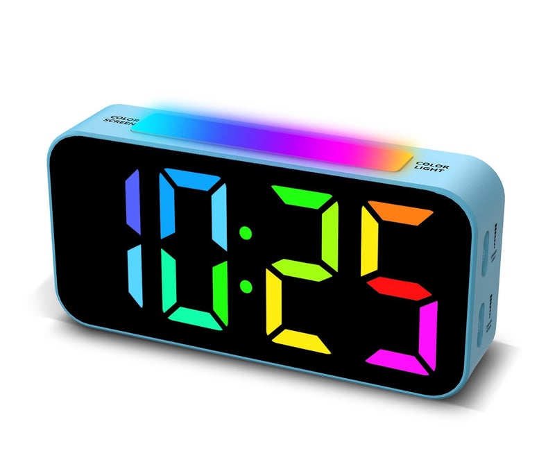 Topski Loud Alarm Clocks for Bedrooms Heavy Sleepers, Digital Clock with Night Light, Large Display, Dual Alarm, Snooze, Dimmable Bedside Alarm Clock for Kids Teens Boys Girls - Image 1