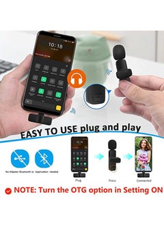DIGI CORE K8 Wireless Lavalier Microphone For iPhone And iPad iOS Phone Plug-Play Wireless Mic Black  - Image 5