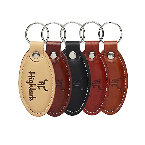 Highlark Signature Leather Finish Keychain for Men & Women | Durable Metal Key Holder for Car and Bike Keys | Elegant Everyday Accessory - Image 3