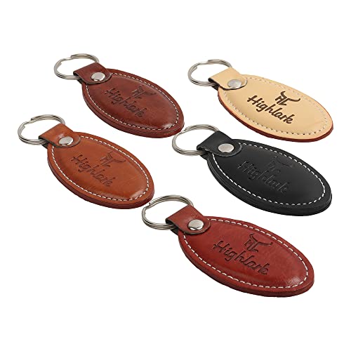 Highlark Signature Leather Finish Keychain for Men & Women | Durable Metal Key Holder for Car and Bike Keys | Elegant Everyday Accessory - Image 5