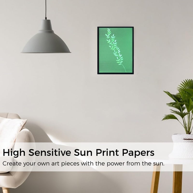 Sun Art Paper Kit, 24 Cyanotype Sheets In 6 Colors, Diy Solar Printing For Kids & Adults, Fun Nature Prints - Image 4