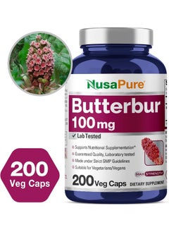 NusaPure Butterbur Extract 100Mg 200 Veggie Caps (Non-Gmo, Pa Free, Vegetarian & Gluten-Free)  - Image 4
