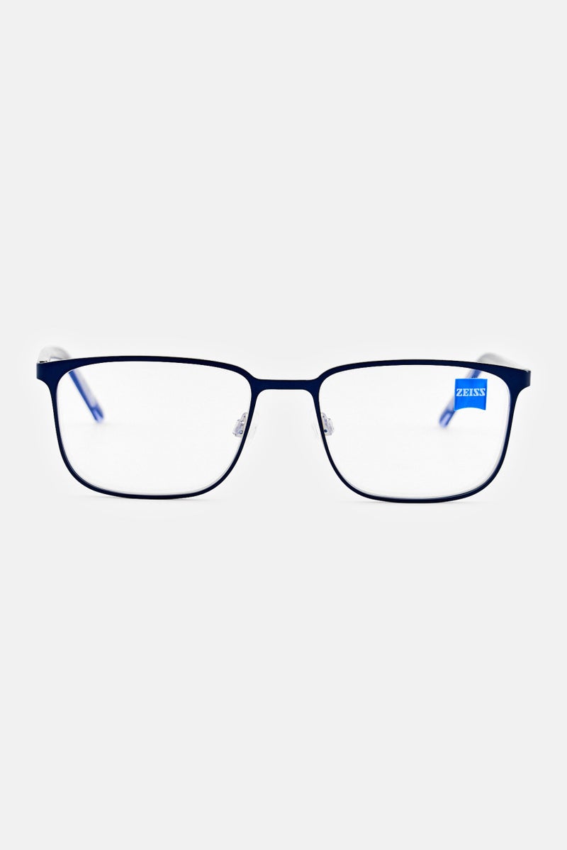Zeiss Men ZS22400 Rectangular Eyeglasses, Navy - Image 1