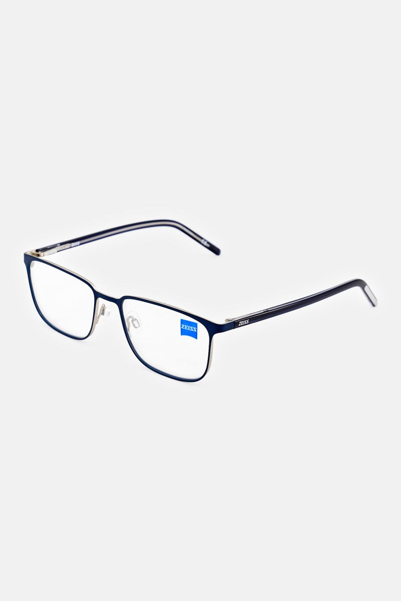Zeiss Men ZS22400 Rectangular Eyeglasses, Navy - Image 5