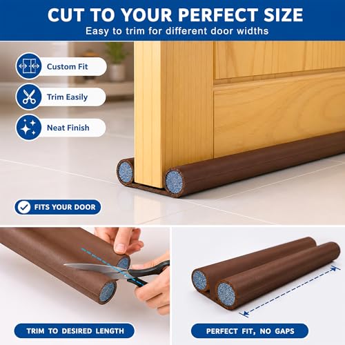 Eightiz (Pack of 3, 39 Inches) Door Guard – Bottom Seal Strip Gap Filler for Doors,Soundproof, Noise Reduction, Energy Saving, Dust & Insect,Rat Protecto,Door Strip for Home,Office,Outdoor - Image 4