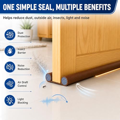 Eightiz (Pack of 3, 39 Inches) Door Guard – Bottom Seal Strip Gap Filler for Doors,Soundproof, Noise Reduction, Energy Saving, Dust & Insect,Rat Protecto,Door Strip for Home,Office,Outdoor - Image 3