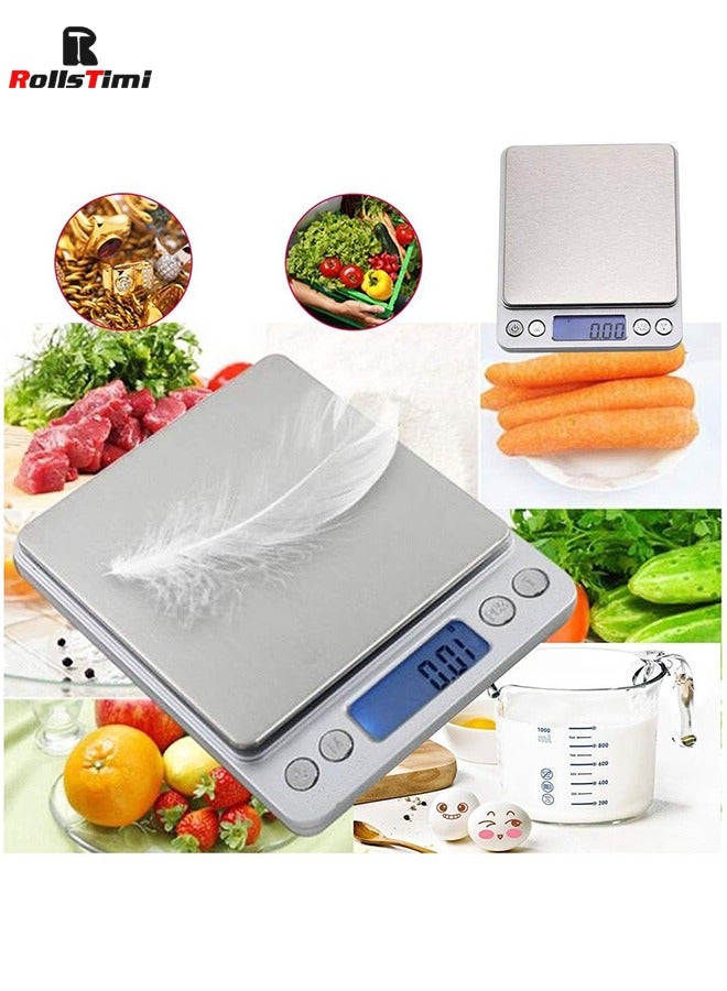 رولستيمي مقياس وزن مطبخ صغير إلكتروني فضي - Image 3