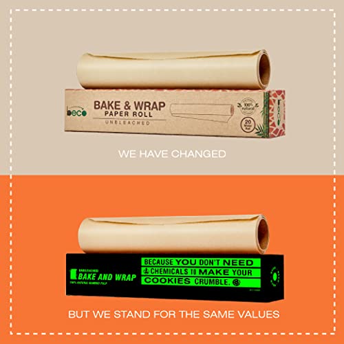 Beco Eco-Friendly Premium Baking & Wrapping Paper | 40 Mtrs |11" x 20 Mtrs Roll (Pack of 2) |Chemical Free Parchment & Cooking Paper | 100% Bamboo Pulp - Image 5