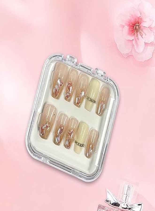 HMAA Nail Storage Box Nails Display Storage Container Transparent Nail Packaging Boxes Organizer Case Press On Nail Packaging Box for Salon Home (10 - PCS, SMALL) (Multicolor) - Image 2