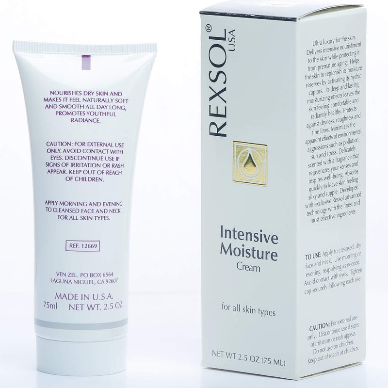 REXSOL Intensive Moisturizer Cream | Daily Face and Body Moisturizer for All Skin Types. (75 ml / 2.5 fl oz) - Image 2