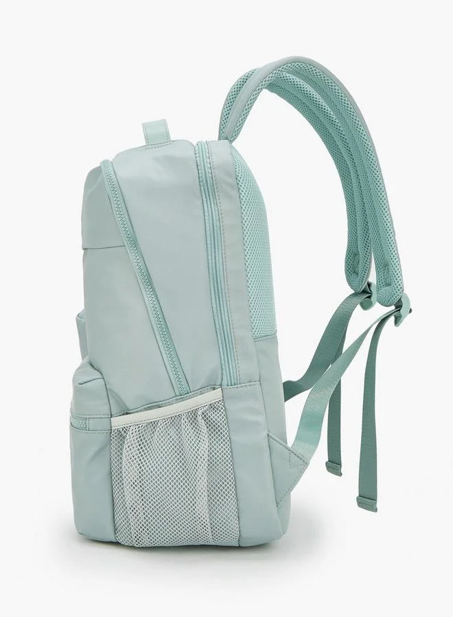 Missy Solid School Backpack With Detachable Side Pouch - 20x20x40 CM