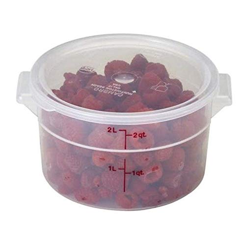 Amz Empire Cambro 2 Qt Round Storage Container With Lid Translucent And Measuring Cup/Container Kit/Kitchen Organization Set - Image 5