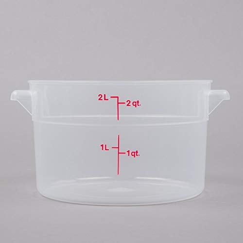Amz Empire Cambro 2 Qt Round Storage Container With Lid Translucent And Measuring Cup/Container Kit/Kitchen Organization Set - Image 2