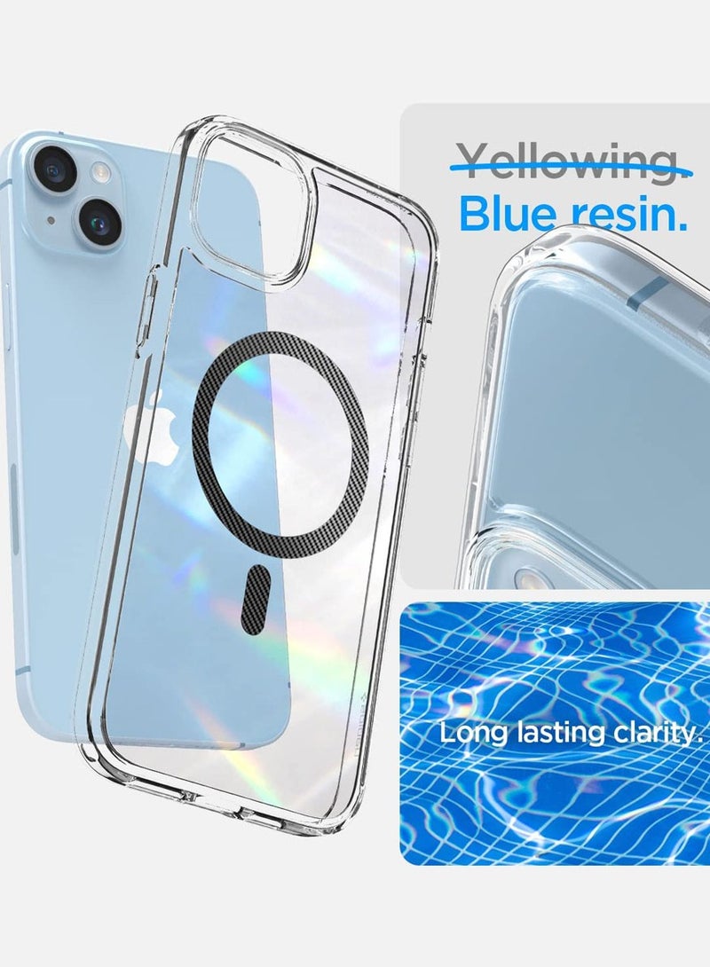 Spigen Ultra Hybrid Mag iPhone 14 Plus Case Cover with Magsafe - Carbon Fiber  - Image 3