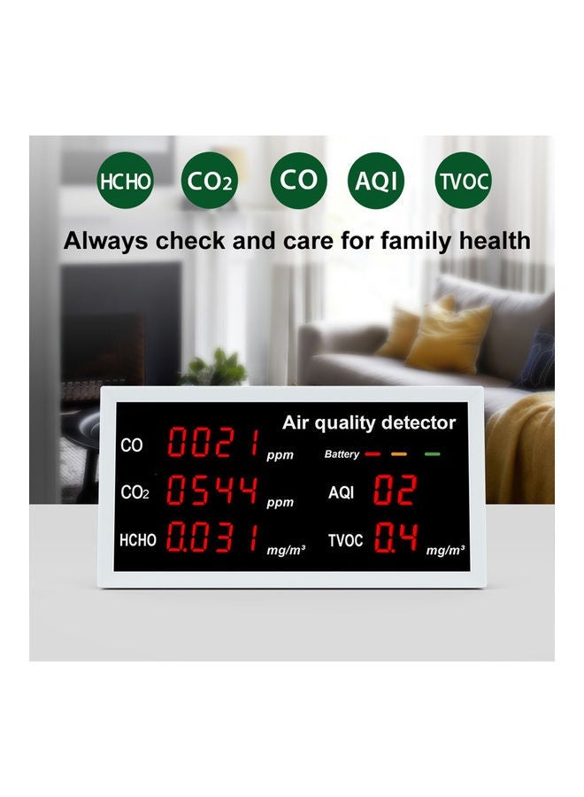 NIBEMINENT 5-In-1 Air Quality Monitor White  - Image 3